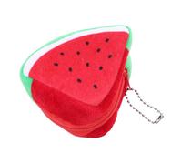 Beavorty Porte-Monnaie pastèque pour Les Enfants Dessin animé Rose Faire la fête Porte-Monnaie Clair Changer Le Porte-Monnaie pour Les pièces Sac à Main Dames Petite Pochette zippée Peluche