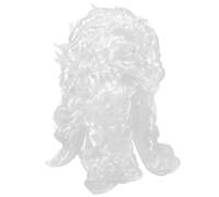 Beavorty Postiche de Cosplay Blanche en Pvc Légère et Confortable pour Costumes D'avocat et Juges Lors de Fêtes Costumées et Performances