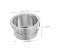Beavorty Pot de Remplacement pour Chauffe Cire avec Poignée Bol Aluminium Haute Température pour Épilation Professionnelle et Usage Domestique