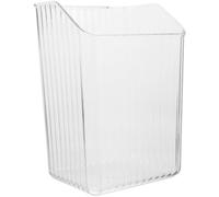 Beavorty Poubelle Transparente Suspendue pour Porte Cuisine, Récipient de Déchets Compact et Pratique, Corbeille de Recyclage Au-dessus du Meuble, Rangement Mural Gain de Place, Usage