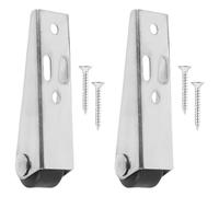 Beavorty Poulie de Support de Porte en Bois 2 Pièces Roue Directionnelle pour Portail Coulissant, Roulette Inférieure Anti-affaissement, Remplacement pour Clôture de Jardin, Système