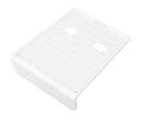 Beavorty Présentoir à Étiquettes de Prix de L Format A6 en Abs Blanc, Support de Menu Léger et Compact pour Supermarché, Bureau, Restaurant et Magasin, Porte-cartes de Table Polyvalent