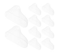 Beavorty Présentoir Plastique Transparent pour Chaussures et Chaussettes de Bébé, Modèle Pieds Solides en Pvc, Lot de 20 Pièces pour Rangement Familial et Exposition
