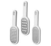 Beavorty Râpe à Légumes Multifonction en Acier Inoxydable, Taille Moyenne, Ensemble 3 Pièces pour Couper Concombres, Carottes et Ail, Outil Manuel Pratique et Réutilisable Cuisine