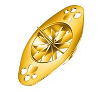 Beavorty Râpe Manuelle en Acier Inoxydable Doré pour Oignons Verts, Petite Râpe à Légumes Portable, Trancheuse Cuisine Pratique pour Émincer Rapidement les Herbes Fraîches, Ustensile