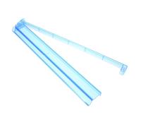 Beavorty Règle de Mahjong 45 Cm Transparente Bleu Foncé en Acrylique, Pousseur Réutilisable Support Intégré, Accessoire Pratique pour Jeux de Tuiles Mahjong et Utilisation Domestique