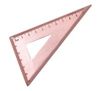 Beavorty Règle Triangulaire en Cuivre Vintage, Outil de Mesure Précis et Stable pour Étudiants et Professionnels, Style Fait Main pour Dessin et Mathématiques