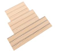 Beavorty Règles à Dessin en Bois Lot de 9, Règles Pratiques 15-30 CM, Outils de Mesure pour Architectes et Étudiants en Design