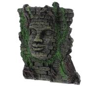 Beavorty Résine Ornement D'aquarium Rétro Visage Humain Mural | Décoration Simulée, Bords Lisses, pour Aquarium ou Bac sur Bureau, Style Vivant et Compact