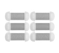 Beavorty Rouleaux de rechange pour râpe à pied 6 pièces en Emery, conception précise pour éliminer callosités du talon et du pied