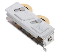 Beavorty Roulette pour Porte Coulissante 22 Mm Double Roue en Cuivre avec Rainure 11,5 Mm, Coque en Acier Inoxydable, Galet à Roulement pour Portail, Baie Coulissante et Porte-fenêtre -