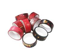 Beavorty Rubans Adhésifs Washi Papier Décoratifs Saint-valentin, 9 Rouleaux Motif Cœur, Adhésif Repositionnable sans Résidu, pour Scrapbooking, Loisirs Créatifs et Décoration DIY