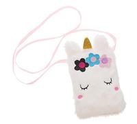 Beavorty Sac à Bandoulière Peluche pour Garçon Fille Sac à Épaule Forme de Licorne pour Shopping Capacité Design et Durable