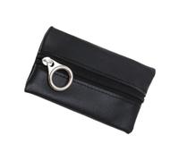 Beavorty Sac Clé De Mouton Sac à Main Portefeuille en Cuir Sac d'argent Noir