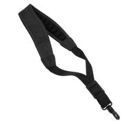 Beavorty Sangle de Cou pour Saxophone en Tissu Épais Gris Foncé, Bandoulière Simple Réglable, Accessoire Respirant et Absorbant la Transpiration, pour Sax Alto, Ténor, Baryton - Sangle