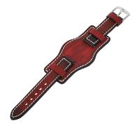 Beavorty Sangle de montre allergique anti-métal bracelets de montre groupe pour Hommes Noir Bourgogne bande de montre bracelet de montre bande de remplacement de montre rouge