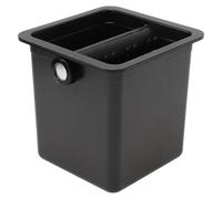 Beavorty Seau à Café Moulu Noir Petit Format, Bac à Poudre D'espresso Encastrable, Accessoire pour Machine à Café, Récipient Compact pour Bar et Usage Domestique, Facile à Nettoyer, Grosse