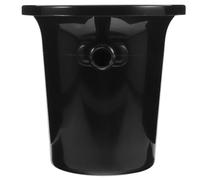 Beavorty Seau à Glaçons à Double Poignée en Plastique pour Dégustation de Vin, Bac à Glace Portable pour Usage en Bar et Réception, Forme Entonnoir Anti-Éclaboussures, Accessoire Western