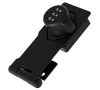 Beavorty Serrure Mécanique à Combinaison 3 Chiffres pour Portes D'armoire et Tiroirs, Verrou Antivol en Alliage Zinc et Fer, Finition Noir Mat, Installation par Vis, Serrure de Sécurité