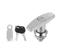 Beavorty Serrure Poignée en T Clés en Alliage de Zinc Verrouillage pour Armoire Métallique et Boîte à Outils, Remplacement pour Porte de Camping-Car et Coffret Électrique