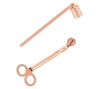 Beavorty Set 2pcs Éteignoir et Coupe-mèche à Long Manche en Acier Inoxydable, Prévention Suie et Prolongation du Temps de Combustion pour Bougies Longues