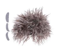 Beavorty Set de Costume Scientifique avec Perruque Brune Tressée Moustache Sourcils et Barbe Adhésive Accessoire de Cosplay et Fête pour Adultes et Garçon Fille Perruque et Confortable