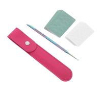 Beavorty Set Outils Poussoir Cuticules Rond Inox avec Feuilles pour Retrait Peau Morte Soins Ongles Salon et Usage Domestique