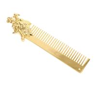 Beavorty Soins Pour Hommes Peigne À Huile Pochoir À Barbe Outil De Tracé De Barbe Peigne De Poche En Alliage De Zinc Pour Le Coiffage