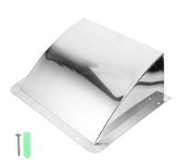 Beavorty Sortie d'Évacuation en Acier Inoxydable pour Hotte Aspirante Cuisine Capot Anti-Sable, Grille Antirouille et Design Classique pour Ventilation Murale Domestique