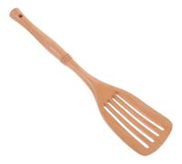 Beavorty Spatule Cuisine en Bois Antiadhésive, Spatule Ménagère Légère Manche Rond, Résistance à Haute Température, Ustensile Portable pour Poêle et Wok, pour Cuisson Quotidienne