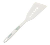 Beavorty Spatule en Silicone Multifonction Blanche à Points Verts, Résistante à Haute Température, Petite Spatule Antiadhésive pour Wok Ménager et Cuisson Poisson, Accessoire la Cuisine