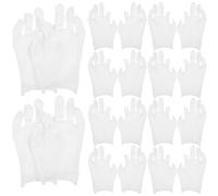 Beavorty Style Classique Hydratants 12 Paires de Moufles en Coton Blanc Flexibles et Respirants Doigts Pouce et Index Ouverts pour Femmes Adultes Travail et Occasions Formelles