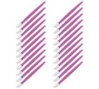 Beavorty Stylo Nail Art 100 Pièces Violet Embout Caoutchouc, Outil de Soin des Ongles Multifonction, Repousse-cuticules et Applicateur Strass, Accessoire Manucure Professionnel pour Salon