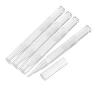 Beavorty Stylo Nourrissant pour Ongles et Applicateur de Brillant, Lot de 4 Stylos Vides 3Ml à Spirale, Rechargeables et Pratiques pour Nail Art et Maquillage Professionnel à Domicile