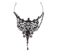 Beavorty Superbe Couronne De Mariage Coiffe De Mariée Ornée De Strass Couvre-chef Élégant Pour Les Fêtes