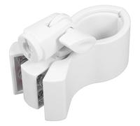 Beavorty Support de Microphone à Pince Blanche Ressort, Adaptateur 3/8 Inclus, Pince Réglable en Plastique Résistant pour Pied de Micro, Fixation Stable, Accessoires pour Microphones