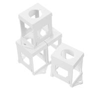 Beavorty Support de Montage pour Bouton-poussoir 22 Mm, Kit de 4 Pièces en Plastique Blanc, Compatible Rail Din, Installation Stable pour Interrupteurs Arrêt D’urgence, Usage Industriel,