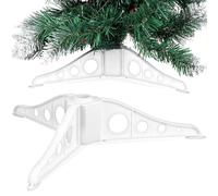 Beavorty Support de Sapin de Noël en Plastique Triangulaire Structure à Trois Pieds, Fixation Pratique pour Sapins Artificiels, Décoration Festive pour Scène de Noël