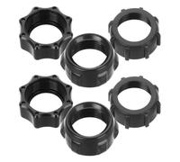 Beavorty Support de téléphone Universel avec Anneau de Fixation rotule, Lot de 6 pièces en Plastique Noir, Angle Ajustable, Compatible avec Chargeur sans Fil, pour Voiture