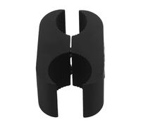 Beavorty Support de Tuyau en Aluminium 22 MM pour Fauteuil Roulant, Serre-Clip de Fixation pour Cannes et Béquilles, Pièce de Rechange pour Roues de Fauteuil Roulant, Noir