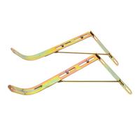 Beavorty Support D'évier Rétractable en Acier Inoxydable 1 Paire, Pieds de Grille Ajustables Cuisine, Cadre Robuste Anti-chute, Accessoires D'installation pour Évier Encastré, Usage