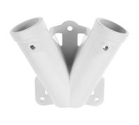 Beavorty Support Mural pour Mât de Drapeau en Métal, Base V Réglable 180° Robuste, Installation Extérieure pour Jardin, Terrasse ou Mur, 1 Pièce, Support de Fixation Porte-Drapeau