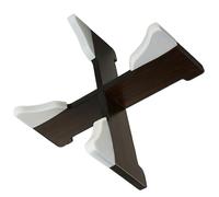 Beavorty Support Pliable pour Tambour en Bois Finition, Patin Antidérapant en Silicone, Rack Portable pour Instrument à Percussion, pour Présentation et Concert, Couleur Couleur Aléatoire