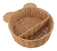 Beavorty Support Suspendu Panier Mural Tressé de Chat en Corde de Papier pour Rangement Décoratif Multi-Usage la Cuisine et Salle de Bain