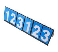 Beavorty Tableau de Score Rabattable Tennis de Table 6 Chiffres Bleu, Marqueur Score Sportif Portable pour Compétition et Match, Affichage Clair et Solide pour Basketball Badminton