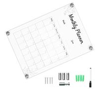 Beavorty Tableau Mémo Mural en Acrylique Transparent, Tableau Mémo Créatif Effaçable, Support Mural Décoratif Léger pour Bureau et Tout Espace