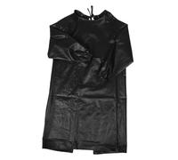 Beavorty Tablier En Pu À Manches Longues Pour Hommes, Blouse Robuste, Imperméable Et Résistante À L'huile Pour Le Nettoyage Du Poisson, Le Lavage De Voiture, Le Travail De Laboratoire Et