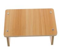 Beavorty Tabouret Repose-Pieds en Bois de Cèdre Naturel, Petit Marchepied Ergonomique Incliné, Antidérapant pour Bureau et Salon, Siège Confort pour Posture Assise Saine, Support Pieds