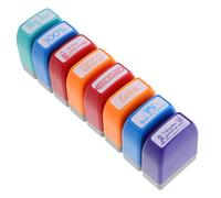 Beavorty Tampons pour Enseignants Lot de 8 Tampons Colorés pour Évaluation et Récompense des Élèves Lors des Activités Scolaires en Classe