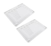 Beavorty Tapis de Manucure Étanche en Silicone Blanc 2 Pièces 40x30 Cm Palette Détachable et Artistes Débutants à Domicile Atelier